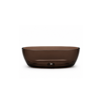Deep Brown Transparent countertop basin
